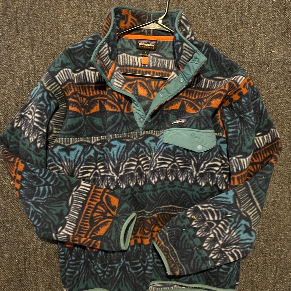 Patagonia Synchilla Blue and Orange Fleece